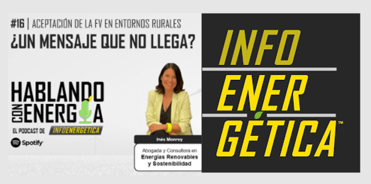 Banner Spotify Infoenergética Inés Monroy Aceptación Social Zonas rurales