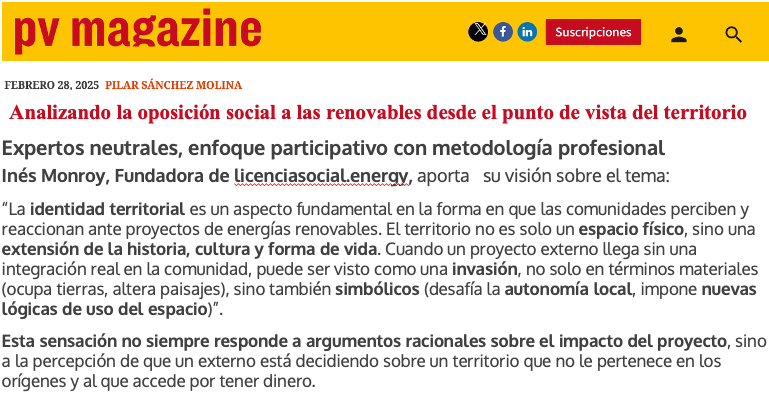Banner pv magazine Women in Solar Europe Inés Monroy
